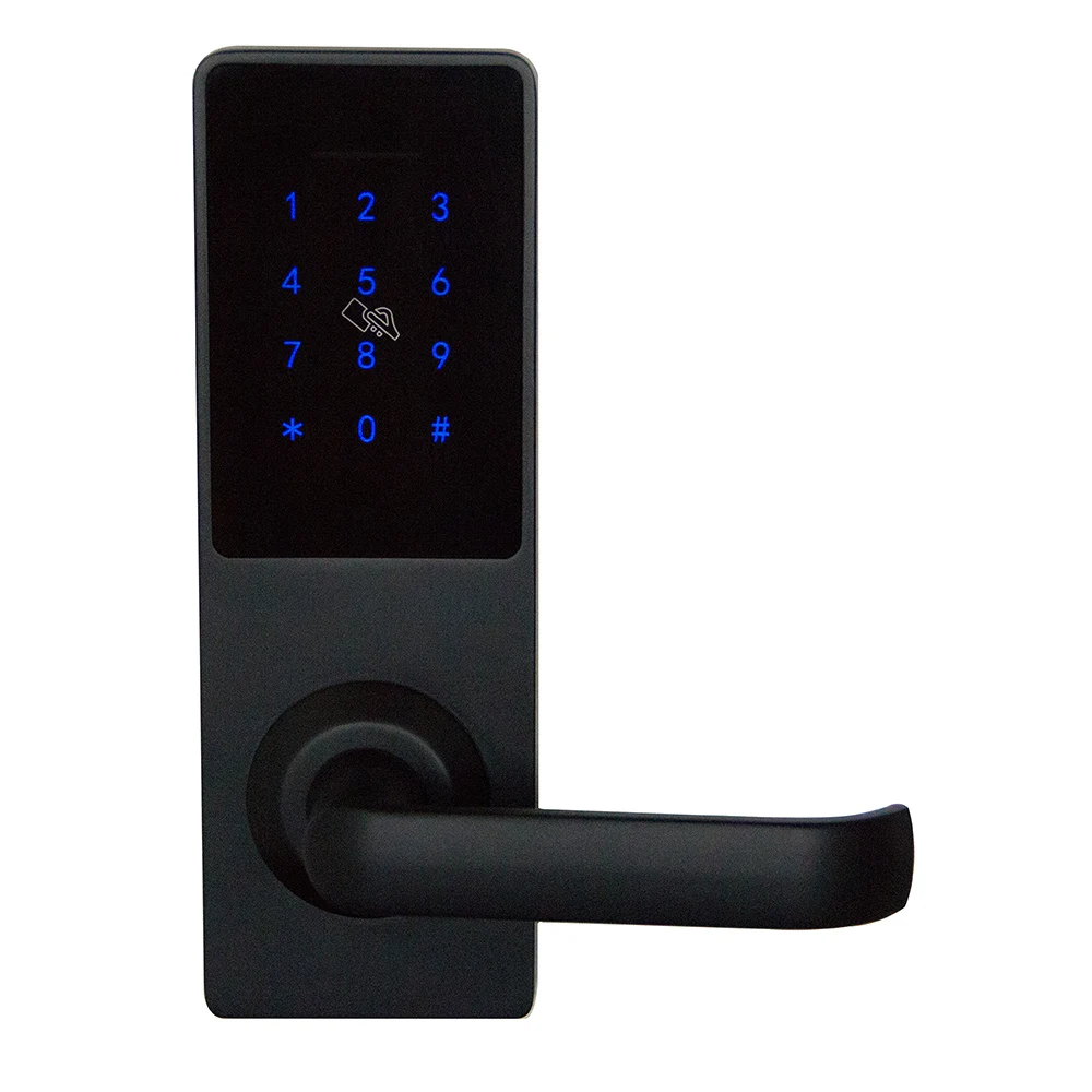 Touchscreen Keypad Digital Door Lock Waterproof Smart Deadbolt RFID Card Key Password Electronic Hotel Home Office Lock