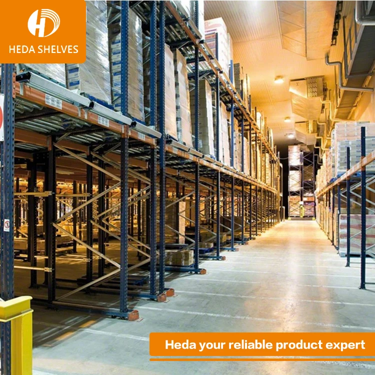 Push Back поддон стойки вертикальный стеллаж системы для хранения стойки Дизайн