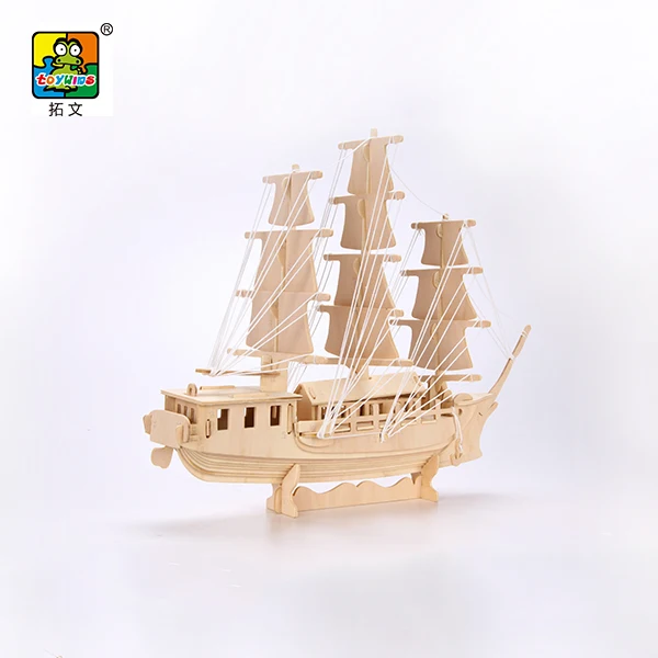 Diy 3d wood puzzle Ship Model Kit Wooden Assembly Toy cruise ship model wood boats Crafts Merchant Ship Boat Model for Teenage