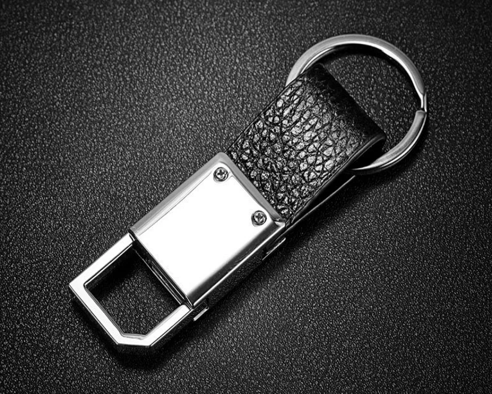 JCX/2022 Hot Sale High Quality Custom Logo Corporate Business Gift Set PU Leather Metal Key Chain with Pen Business Gift Sets