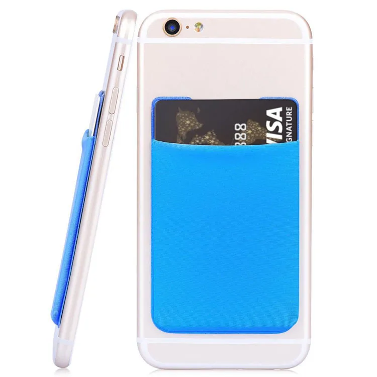 Promotional Gifts Fabric Credit Card Holder 3M Self-Adhesive Flexible  Mobile Phone Card Holder for Ad Items