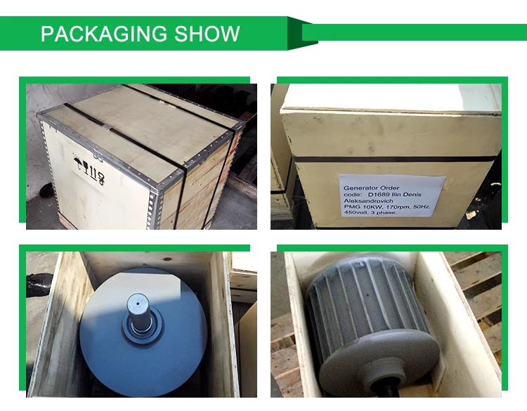 low torque 5kw 220v AC permanent magnet generator for sale