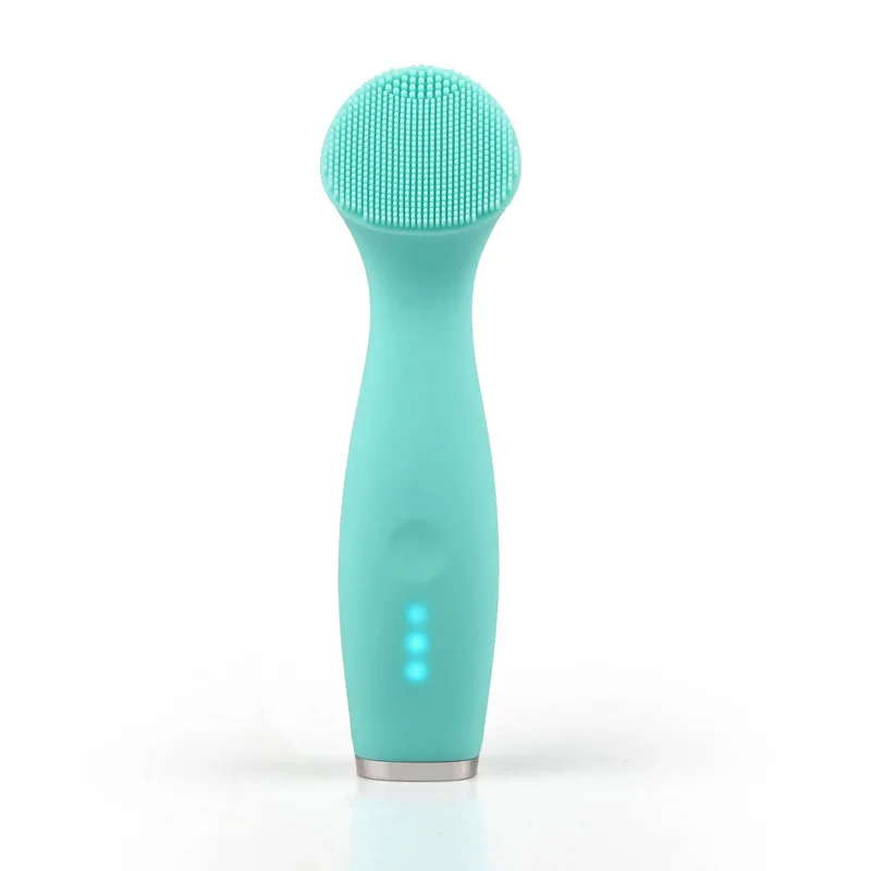 JINDING AS-802 2019 Best Sale Wireless Charging Face Brush Sonic Electric Silicone waterproof Face Brush Cleansing Facial Brush