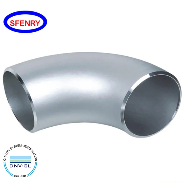 Sfenry Butt Weld Pipe Fittings 304 Stainless Steel SCH10S SCH40S STD BW LR Long Radius 90 Degree Elbow