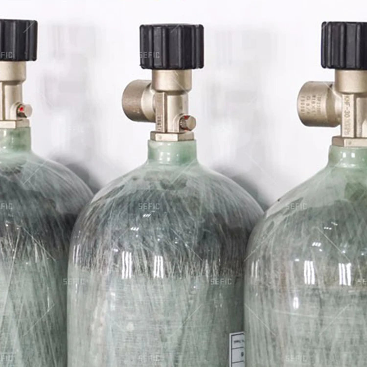 9 Liters G 5/8 thread pcp gun carbon fiber air scuba diving tanks