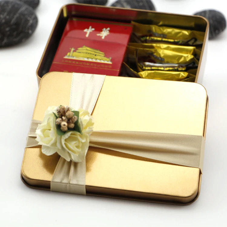 
Factory Supplier Round Heart Square Decorative Candy Metal Tin Box Packaging For Wedding Party 