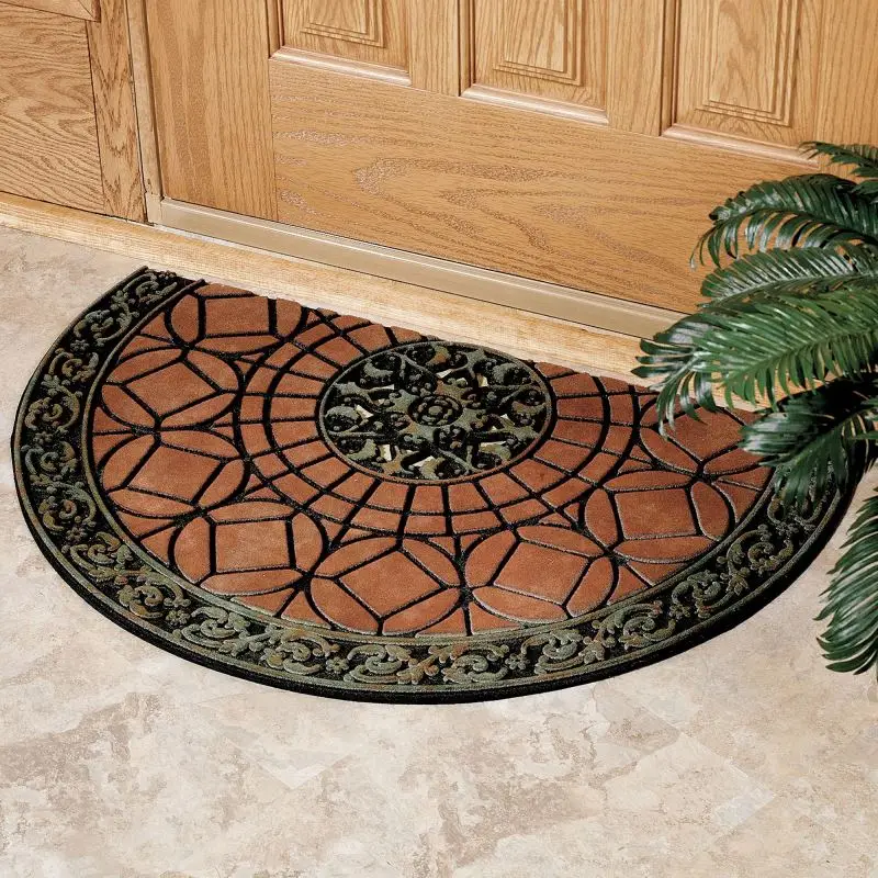 Printed Outdoor Crumb Rubber Nylon Flocked Rubber Door Mats