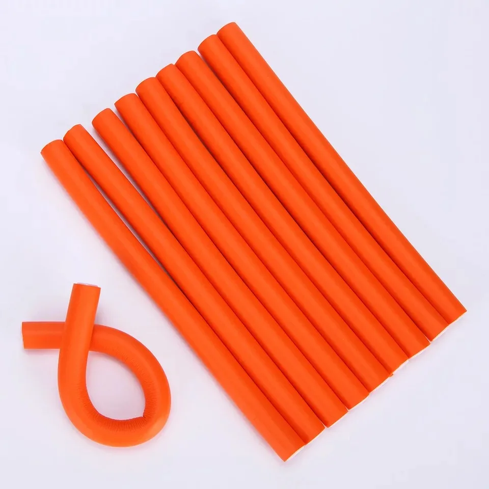 Wholesale Hair Curling Flexi Rods Soft Bendy Long Rollers Foam Magic Air Hair Rollers