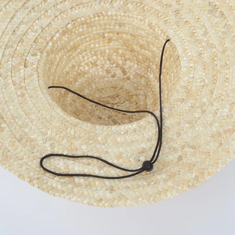 
Factory sale farmer natural straw hat summer sun hat with wide brim 