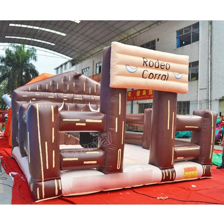 commercial bouncy castle jumping mat inflatable sports games bull riding game inflatable mechanical bull rodeo sports games