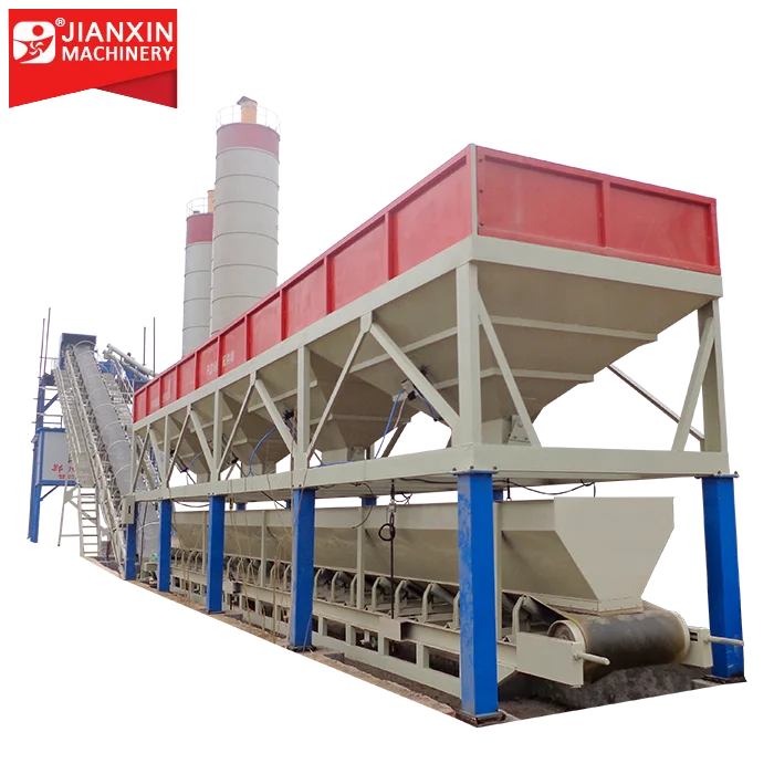 stationary HZS60 60m3/h Concrete Mixing Plant equipment manufacturer