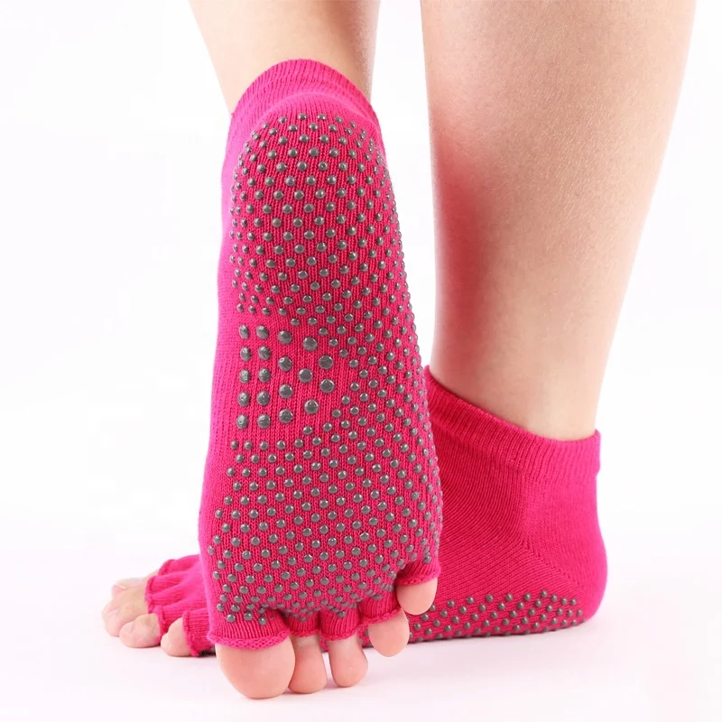 
Custom your own design bamboo open toe socks women for yoga 