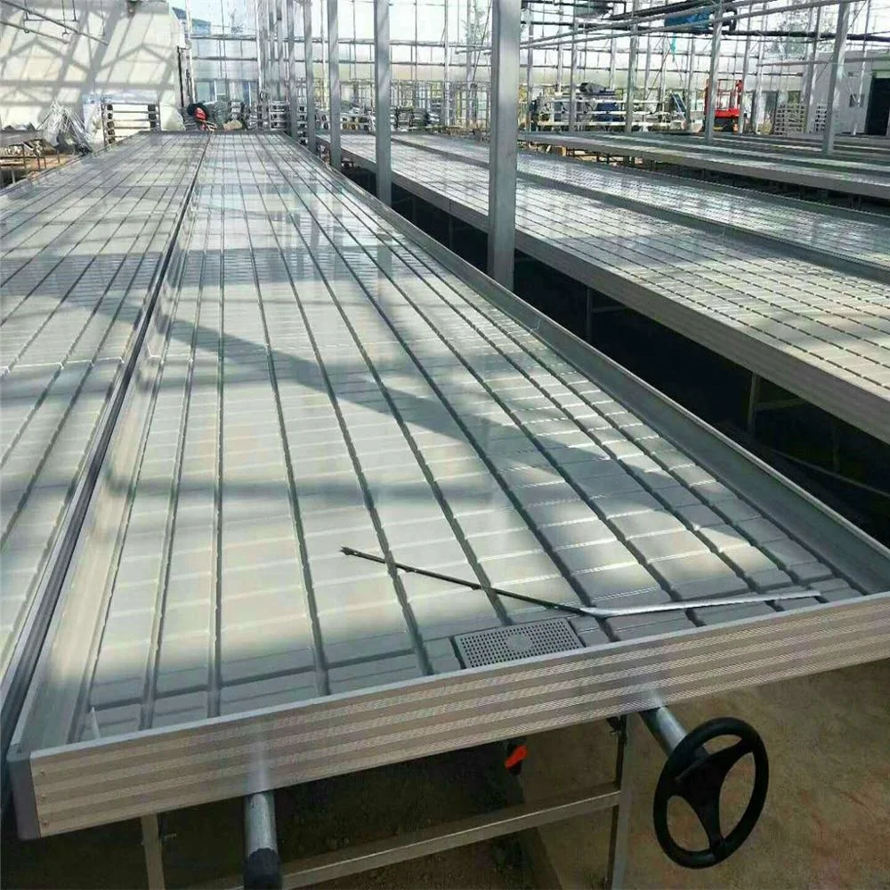 Greenhouse planting flood nursery bed