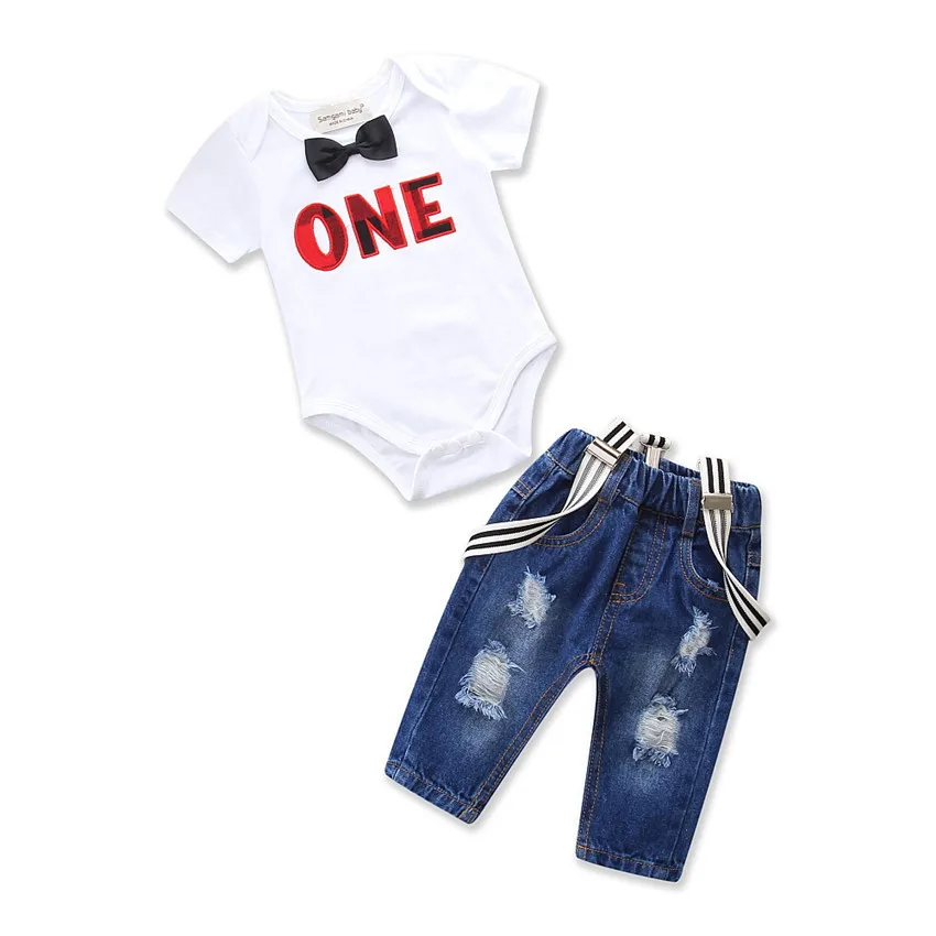 Short sleeves 6M-3T 2pcs rompers set summer toddler clothes for european boys