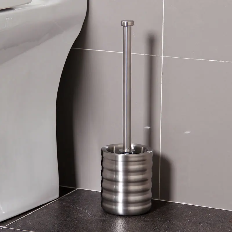 Bathroom Toilet Brush Holder Set Stainless Steel Toilet Bowl Cleaner Brush with Stand Bathroom Accessories Cleaning Tools