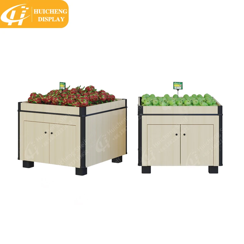 Custom fruit vegetable shelf shopping mall goods racks supermarket promotional product display
