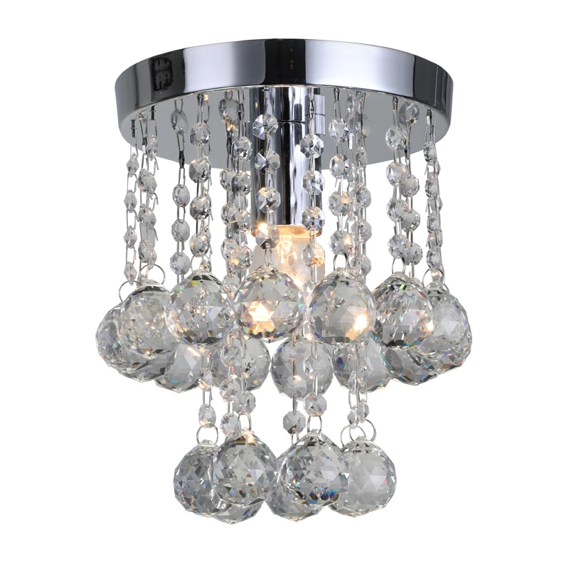2022 hot sale high quality clear small crystal antique european style chandelier ceiling lamp