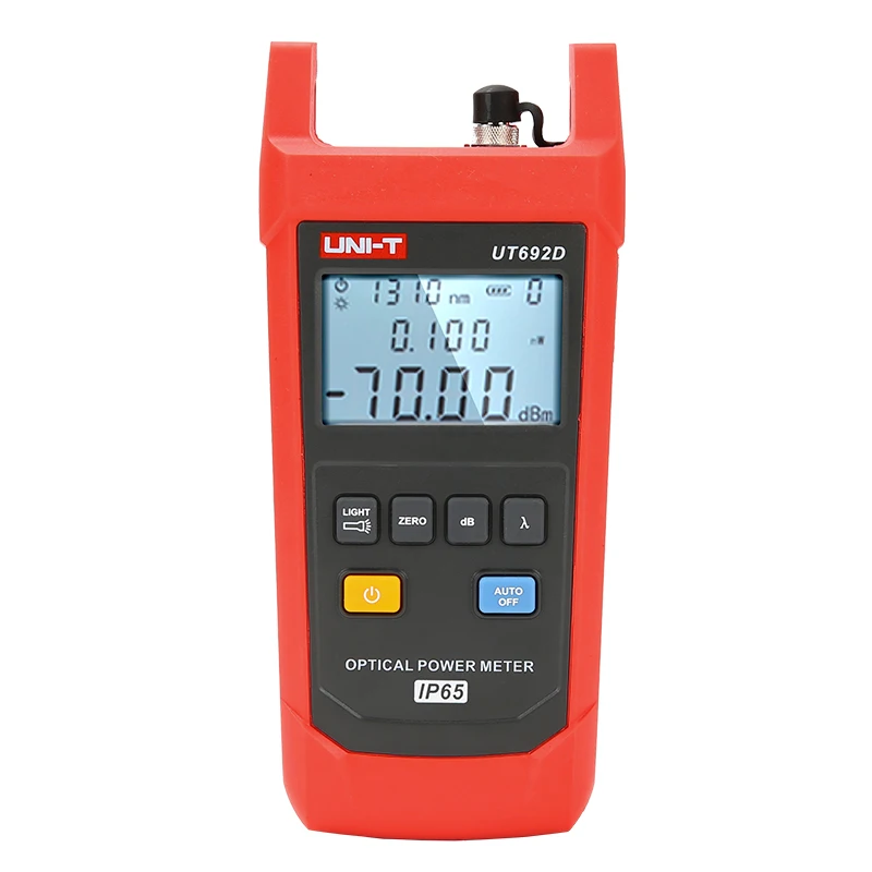 UNI-T UT692D измеритель оптической мощности диапазон измерений-от 70 до 10dBm 800-1700nm InGaAs подсветка инструмент IP65 тестер