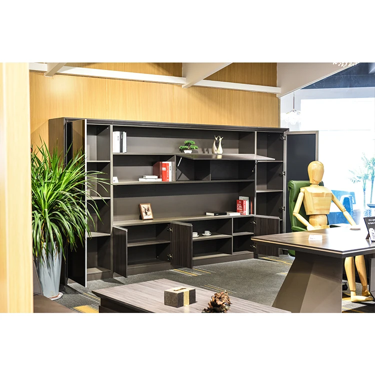 
High Tech Executive L Shaped Office Luxury Big Boss Table Desk With Locking 