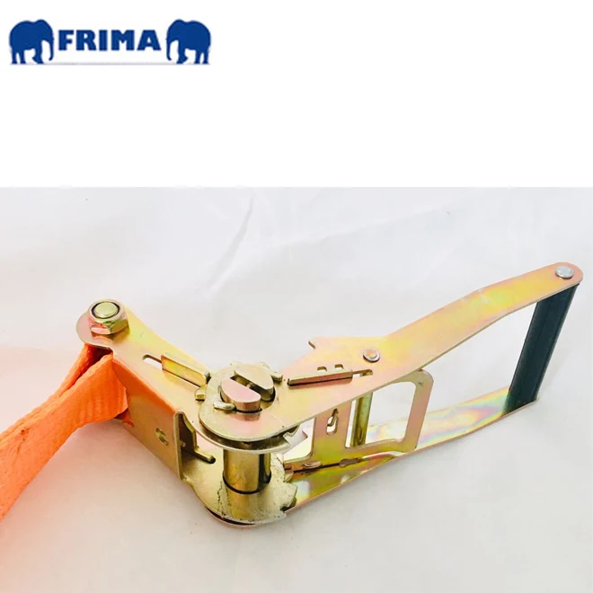 Сверхмощный стягивающий ремешок 5T/50 мм/5000daN/11000lbs/5 м, ремешок с храповым механизмом без крючков, пластиковая ручка