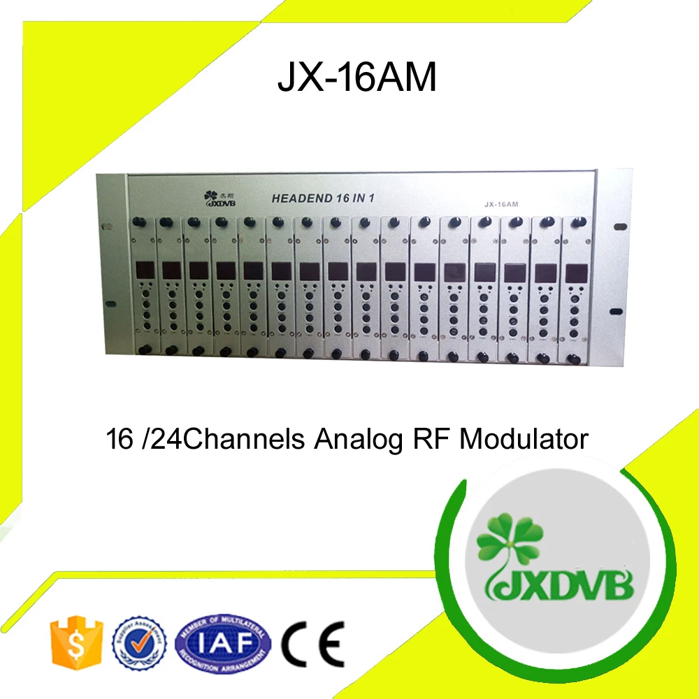 16 in 1 Fixed Channel AV in Analog TV Modulator