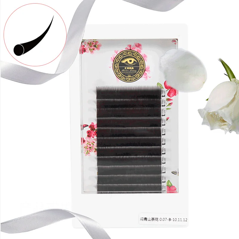 Lite Lash with Blink Lash Stylist & Care / korean eyelash extension / J,B,C,D curl / light silk lashes / 12 line