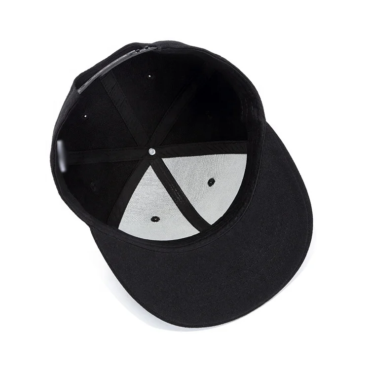 Customize high quality 6 panel blank snapback hats wholesale cap promotional sports baseball cap  flat brim  hip pop golf hat
