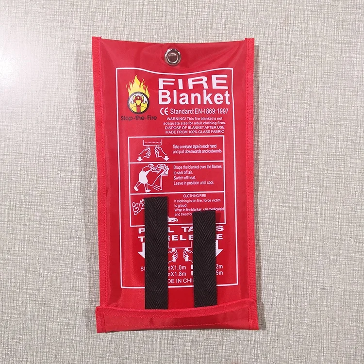 EN1869 certificate fiberglass emergency fire blanket for kitchen