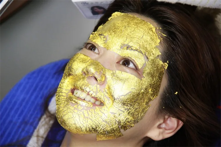 
High purity 24k pure gold face mask golden supplier 