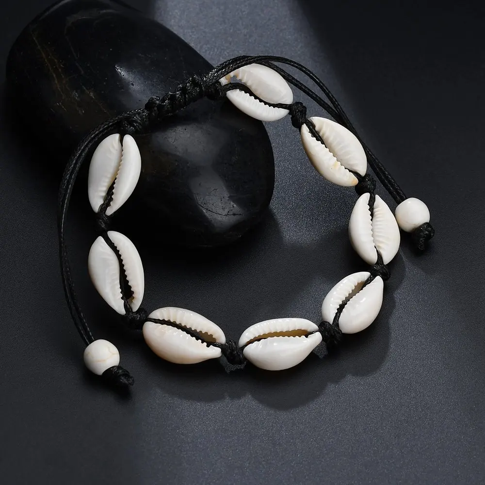 
Leather Seashell Foot Jewelry Summer Beach Bracelet ankle on leg Ankle strap Bohemian Accessories For Women N94254 