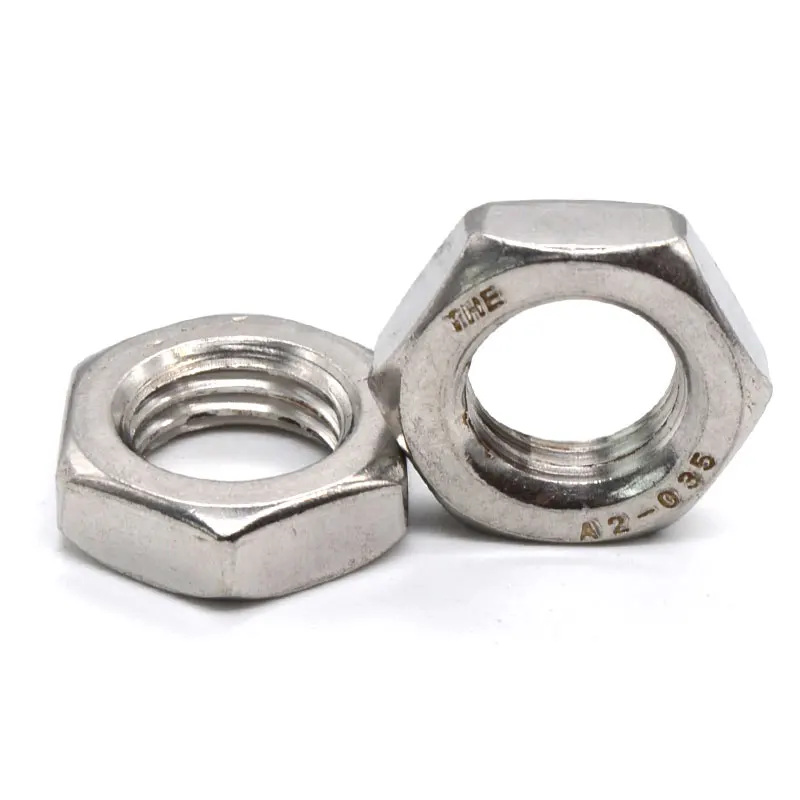 stainless steel hex thin nut DIN439