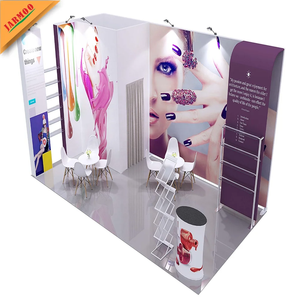 
 Новейший привлекательный стенд для демонстрации натянутой ткани, стенд для торговой выставки, выставочный стенд для вашего мероприятия  