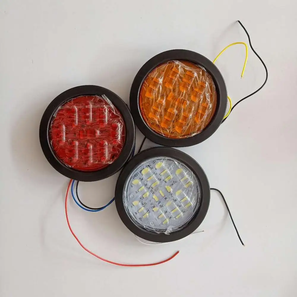 12V 24V светодиодные задние Круглые лампы для грузовиков