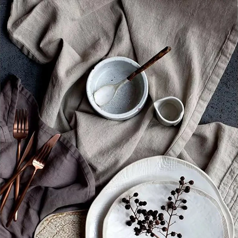 100% Linen 300t High Quality Queen Stonewash Luxury Bed Sheets Set Suitable for Hotels