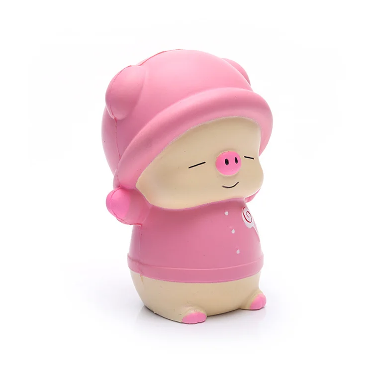 custom wholesale cheap pink pig doll slow rising squishy slime ball toys