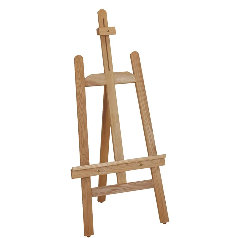 Wholesale High Quality White Color Coated Pine Wood Lyre Artist Easels