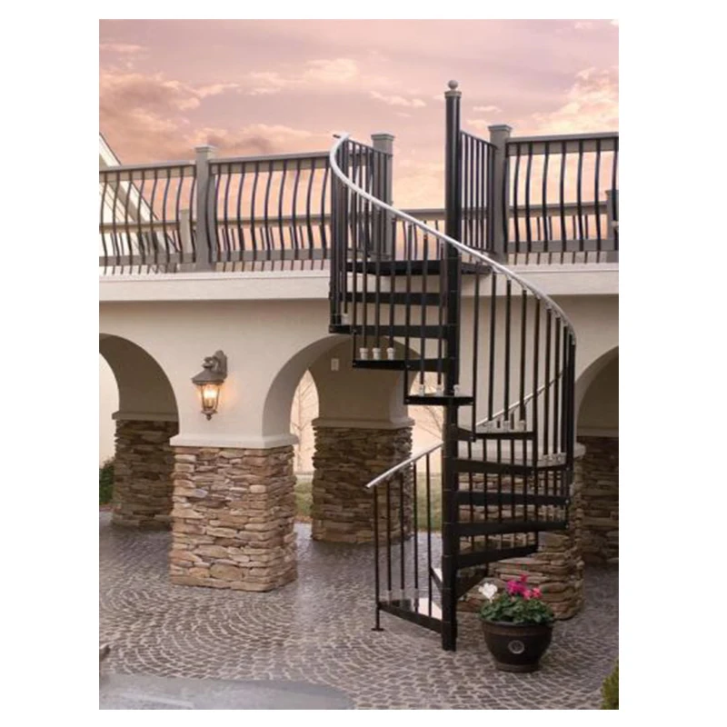 Exterior ornamental wrought iron balcony railings outdoor pool porch crowd control handrails designs