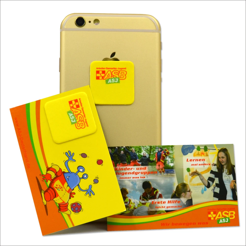 Promotional mobile cell phone microfiber screen cleaner sticker