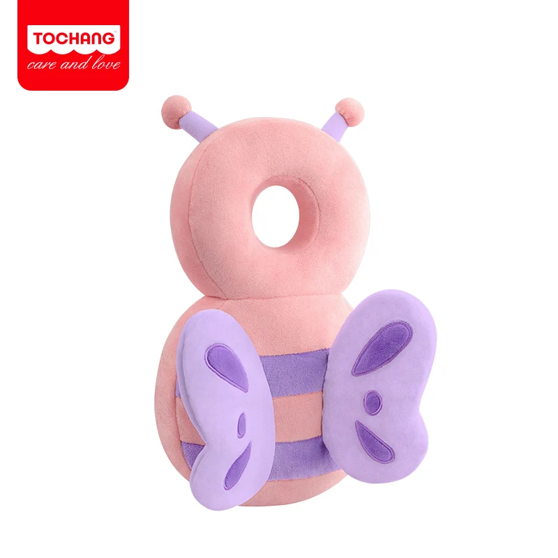 Newborn Toddler Baby Head Protection Pad Cushion Headrest Cartoon Soft Security Pillows Angel Butterfly Backpack