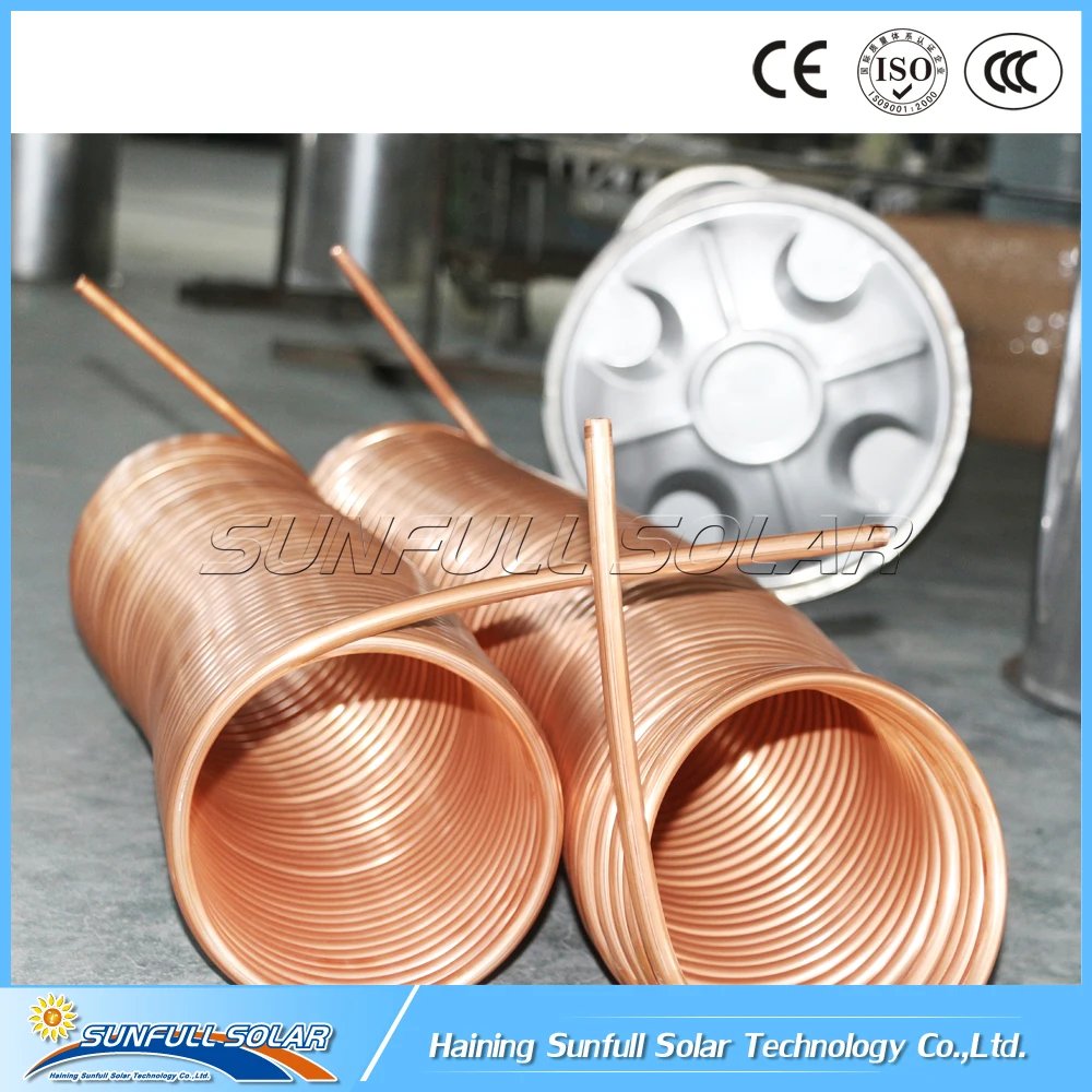 200L Copper coil pre-heating pressurized solar water heater by SUNFULL SOLAR