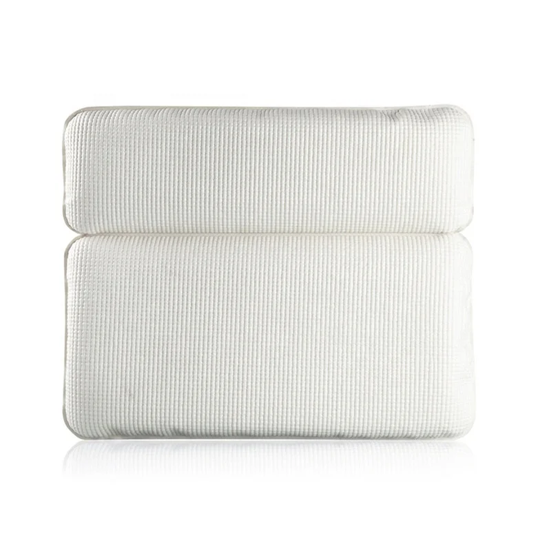 PVC foam sponge bathtub pillow bathroom headrest sucker bath head pillow bath pillow with suction cups