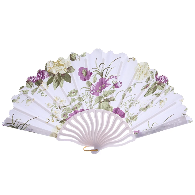 Женский Многоцветный Пластиковый складной ручной вентилятор на заказ