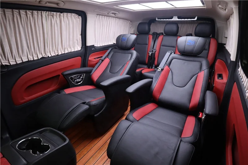 Hot selling SUV luxury Single electric car chairs customized seats for MPV with massage fan