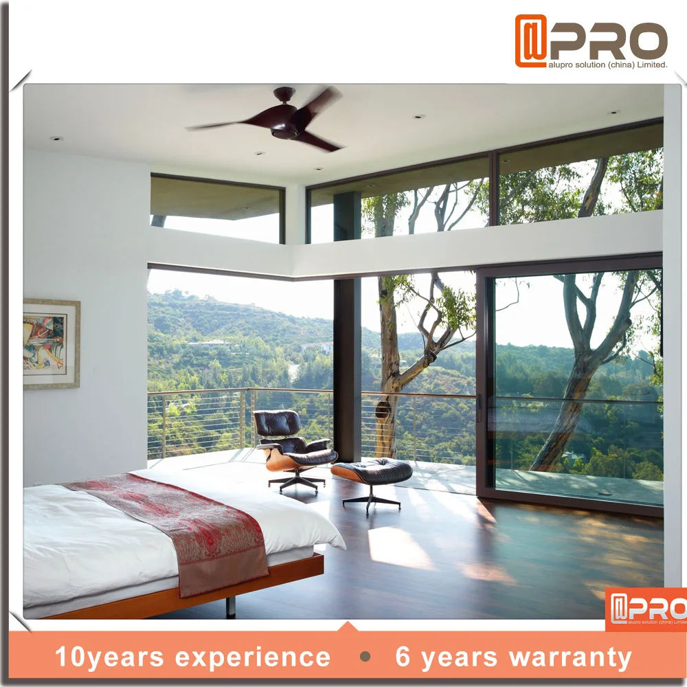 2023 hot sale customized US UK EU standard sliding french patio doors slim aluminium frame double glass sliding door exterior