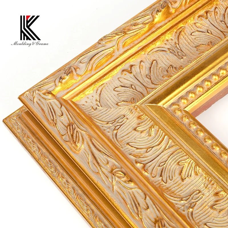 European big painting mirror frame moulding wood moulding custom frame