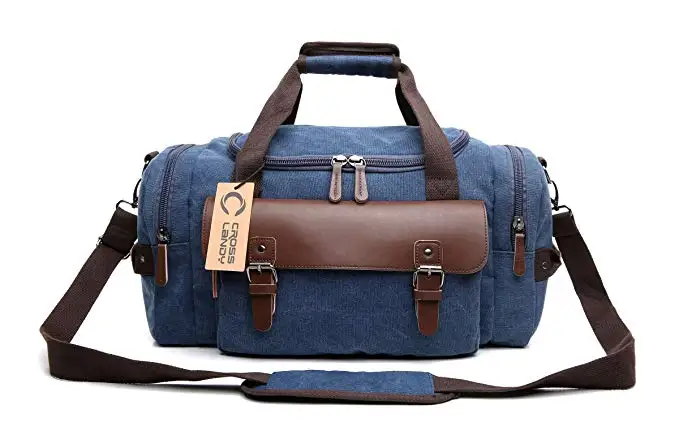 
Leather Overnight Bag Travel Carry on Duffel Sports Weekend Tote Bags 