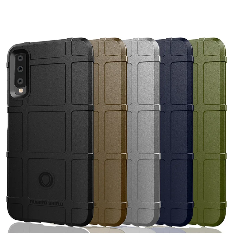 Квадратный дизайн прочный защитный щит противоударный ТПУ задняя крышка телефона для Samsung Galaxy A7 2018 чехол