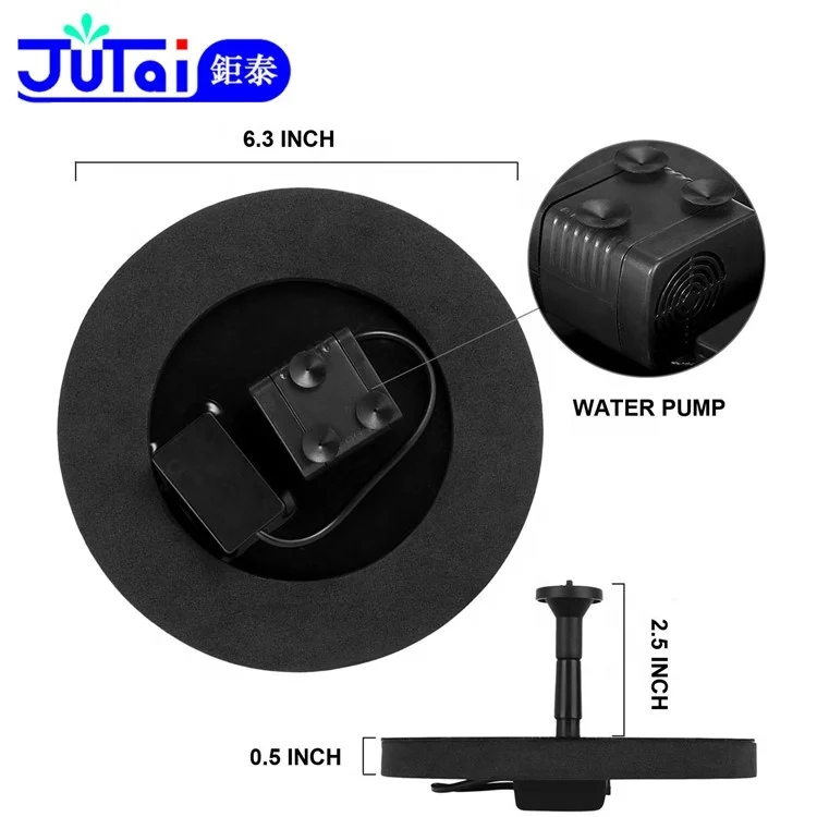 7V/1.4W High Quality Mini Portable Garden Solar Pump Fountain ,Solar Pond Fountains