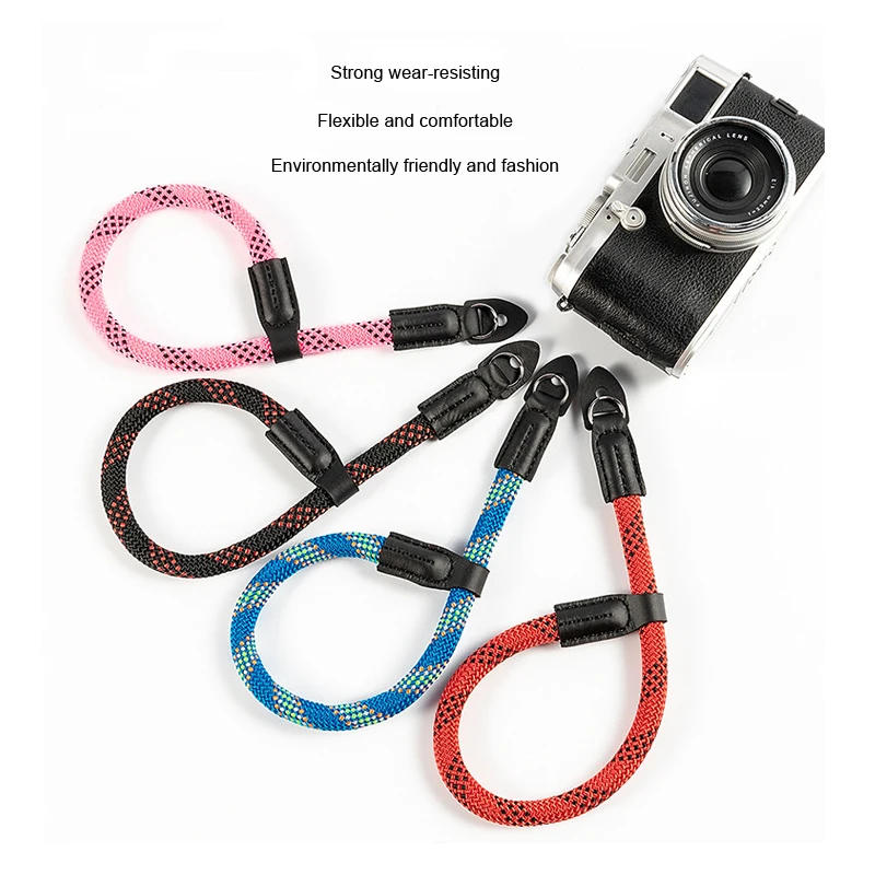 Custom Logo Nylon Adjustable Custom Wrist DSLR Camera Hand Strap for Nikon