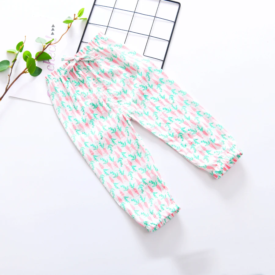 
Infant Toddlers Baby Long Leg Cotton Soft Baby Harem Toddler Pants 